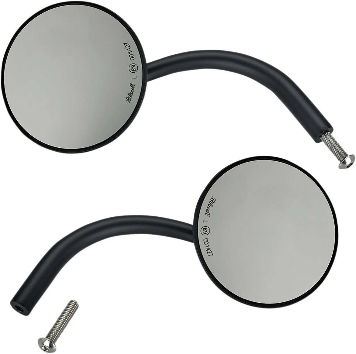 BILTWELL Espejo - Redondo - Negro 6503-400-132
