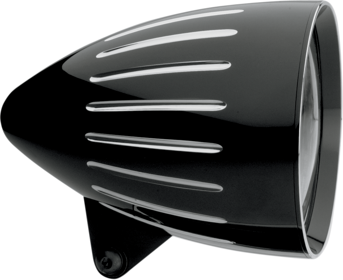 HEADWINDS 5 3/4" Headlight Housing - Revolver Rocket - Black 1-5811ZA