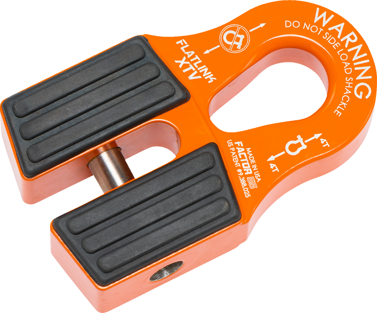 FACTOR 55 FlatLink XTV Winch Shackle Mount - Orange 00070-07
