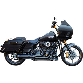 S&S CYCLE 2-into-1 Qualifier Exhaust System - 49-State - Black 550-1110