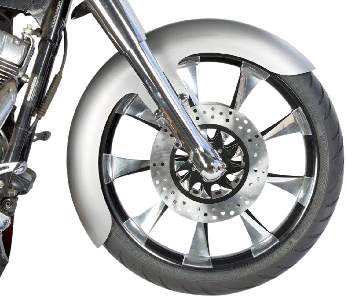 RUSS WERNIMONT DESIGNS Custom Dresser Front Fender for 21" Wheel - Steel - OCF Style - 5.5" W x 45" L RWD-50129