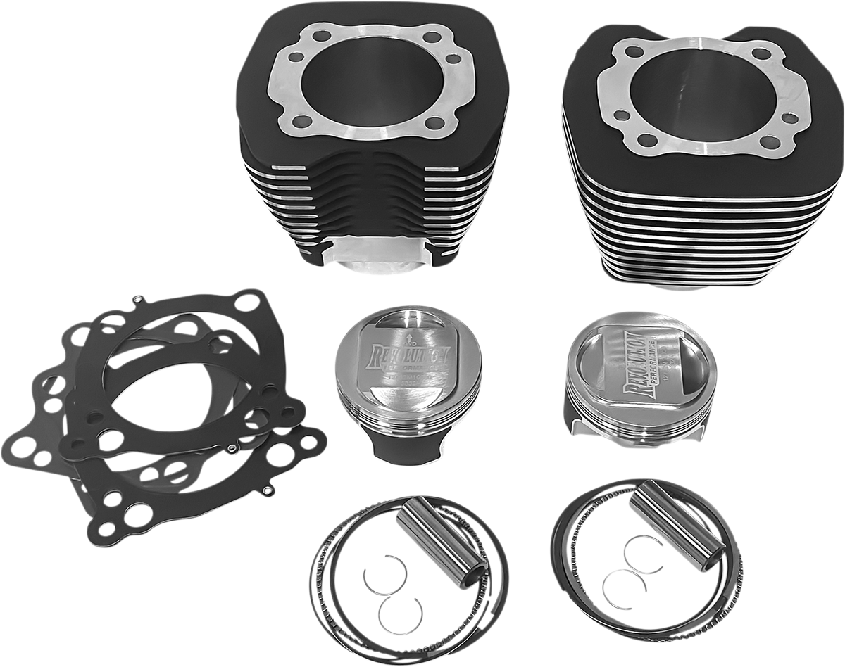 REVOLUTION PERFORMANCE, LLC Cylinder Kit - 98" - Black with Highlighted Fins RP201-103W