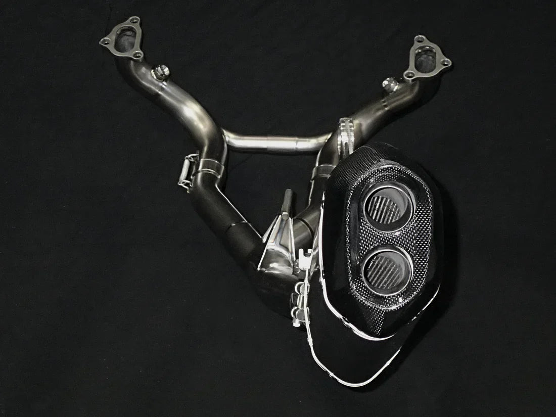 Vandemon BMW R1250GS & GSA Titanium Exhaust System with OEM Valve Function BMWR1250GSTIEXHCFV VA-24