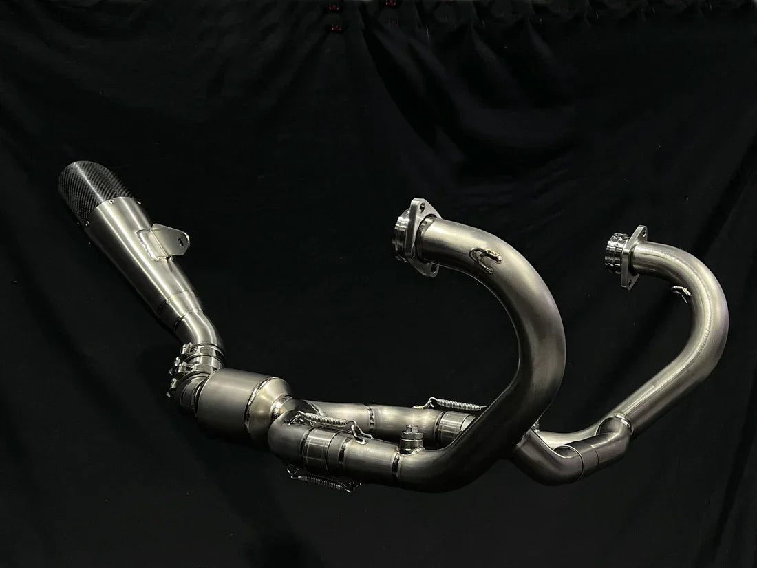 Vandemon BMW R NINET Titanium Exhaust System with Brushed Headers 2014-2023 BMWRNINETTIEXHBRB VA-22