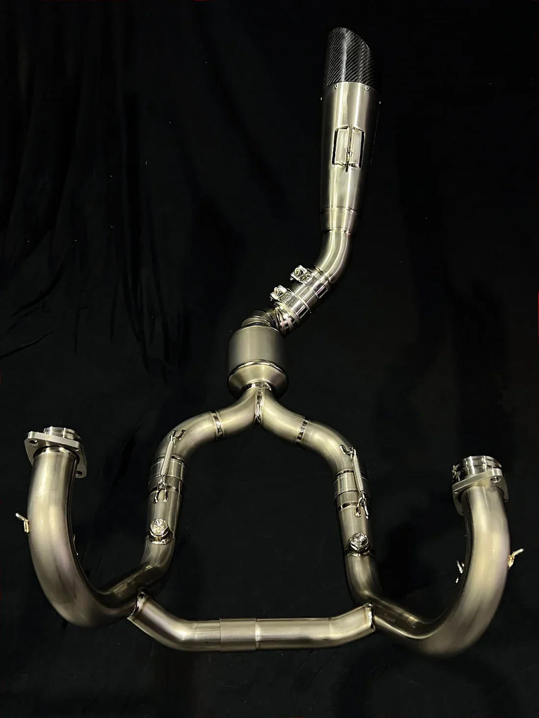 Vandemon BMW R NINET Titanium Exhaust System with Brushed Headers 2014-2023 BMWRNINETTIEXHBRB VA-22