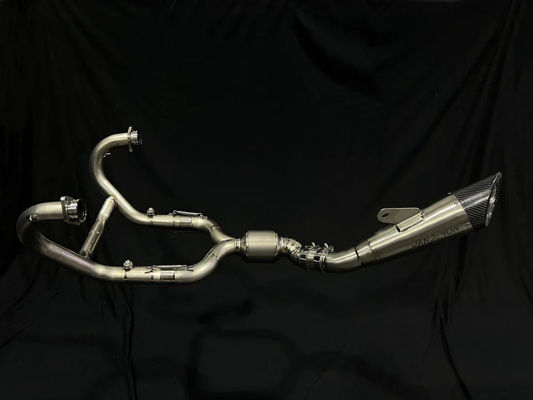 Vandemon BMW R NINET Titanium Exhaust System with Brushed Headers 2014-2023 BMWRNINETTIEXHBRB VA-22