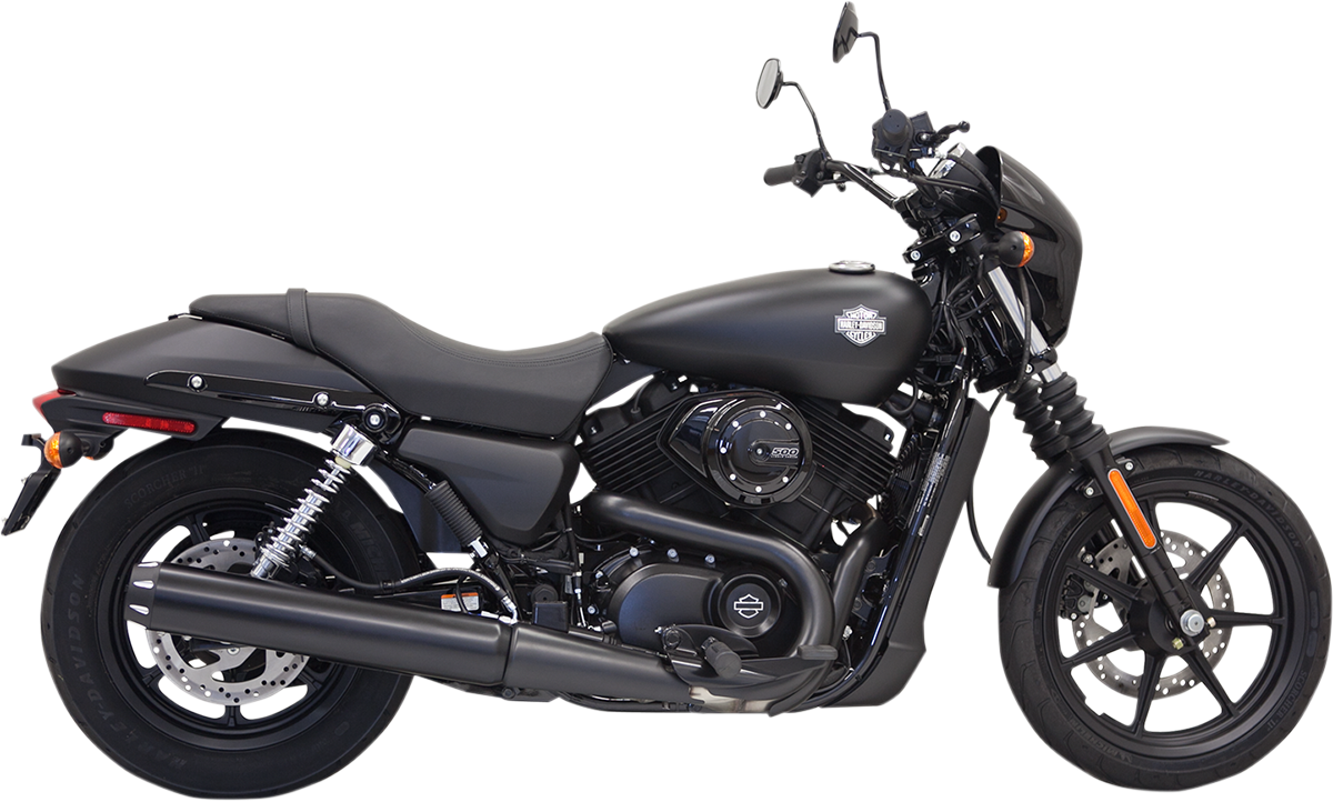 Silenciador BASSANI XHAUST 4" Negro - Recto/Largo - XG500/750 1587LRB