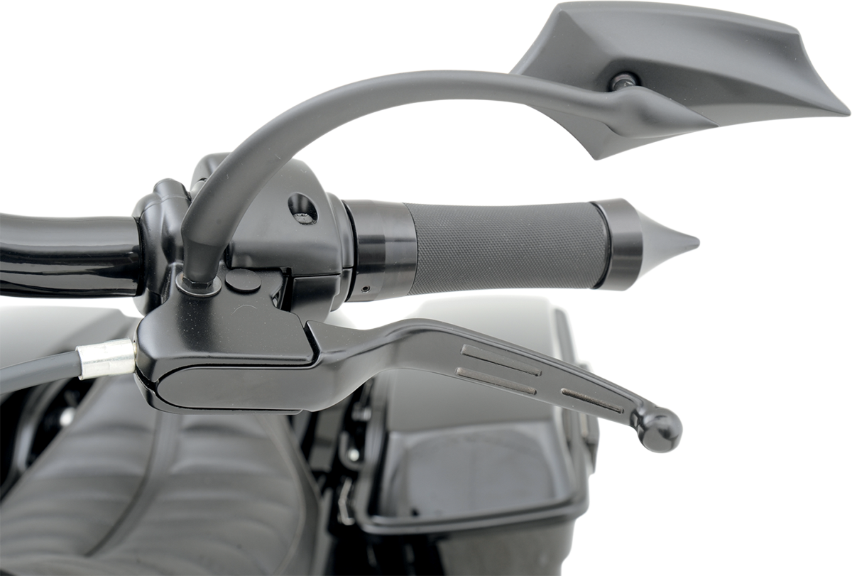 Palancas DRAG SPECIALTIES - Ranuradas - Negras H07-0587B