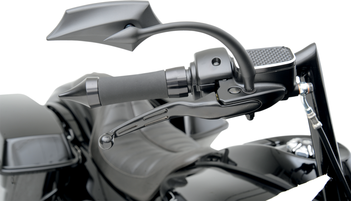 Palancas DRAG SPECIALTIES - Ranuradas - Negras H07-0587B