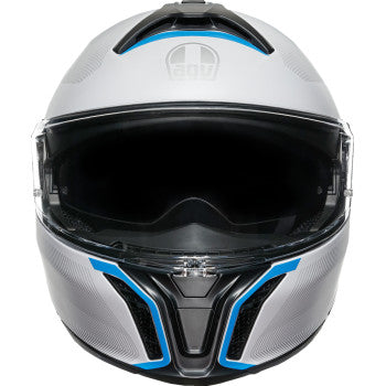 AGV Tourmodular Helmet - Frequency - Light Gray/Blue - Small 211251F2OY00610