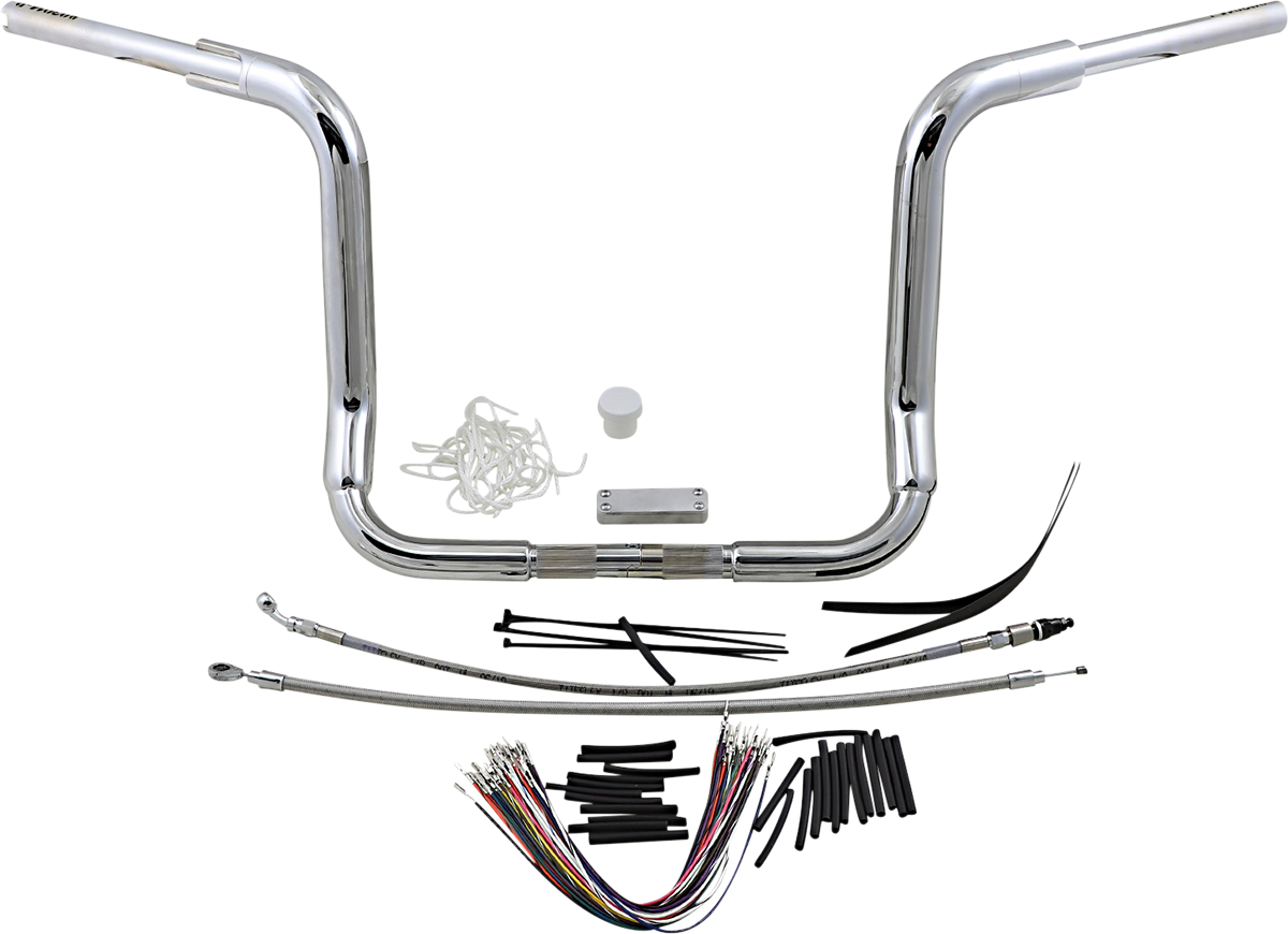 FAT BAGGERS INC. Handlebar Kit - Rounded Top - 14" - Chrome 809414