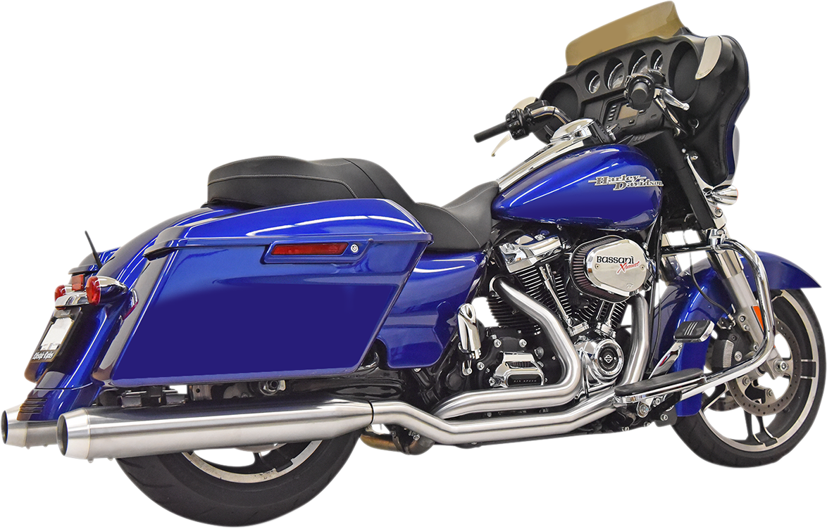 BASSANI XHAUST True-Dual Stainless System for 2017-2022 Bagger 1F66SS 1800-2474