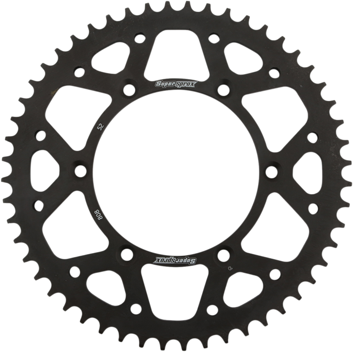 SUPERSPROX Steel Rear Sprocket - 52 Tooth RFE-808-52-BLK