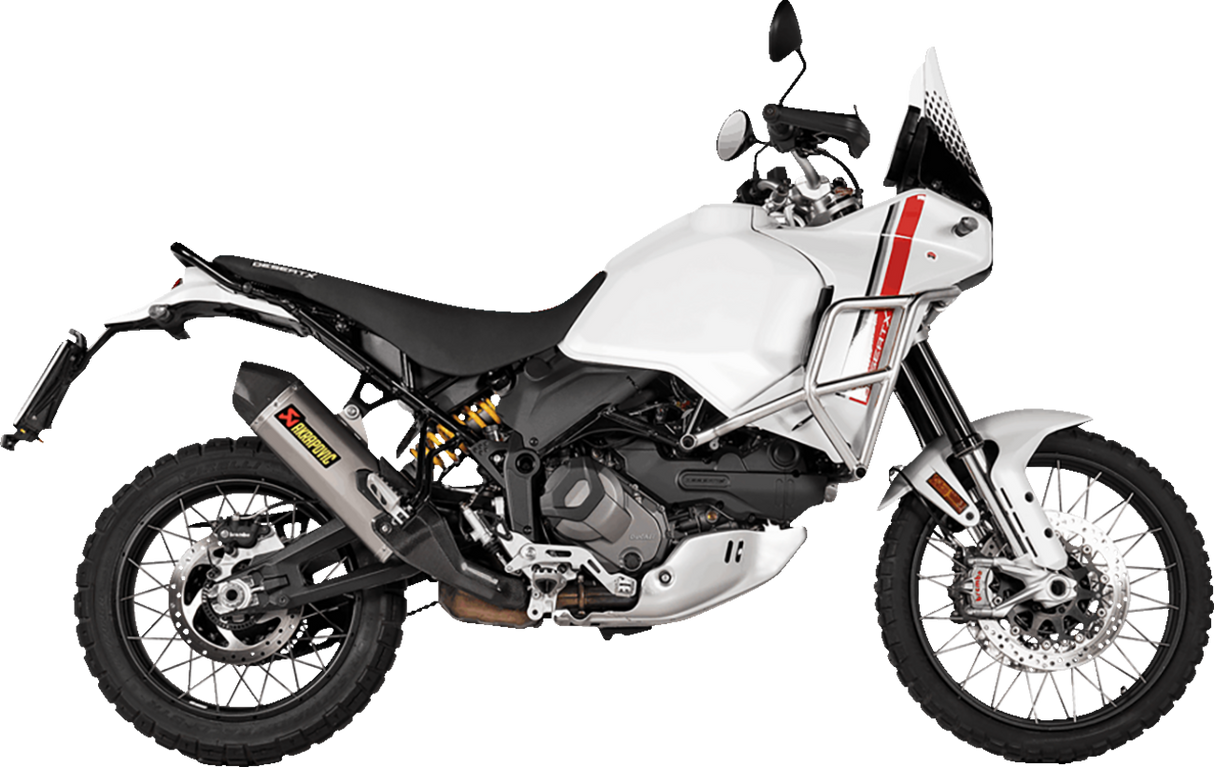 AKRAPOVIC Slip-On Line Muffler - Titanium Ducati DesertX 2022-2024 S-D9SO19-HJAT 1811-4437