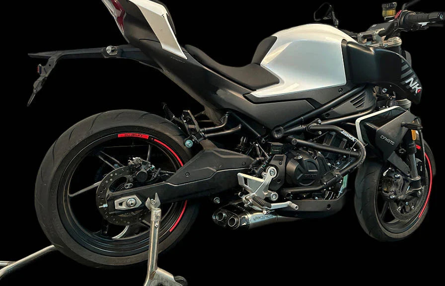 Vandemon CFMOTO 450NK Stainless Steel Low Mount Exh System 2023-24 CFMOTO450NKSSLMEXHA VA-100