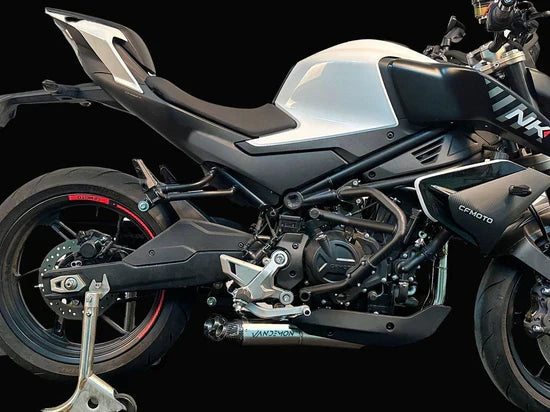 Vandemon CFMOTO 450NK Stainless Steel Low Mount Exh System 2023-24 CFMOTO450NKSSLMEXHA VA-100