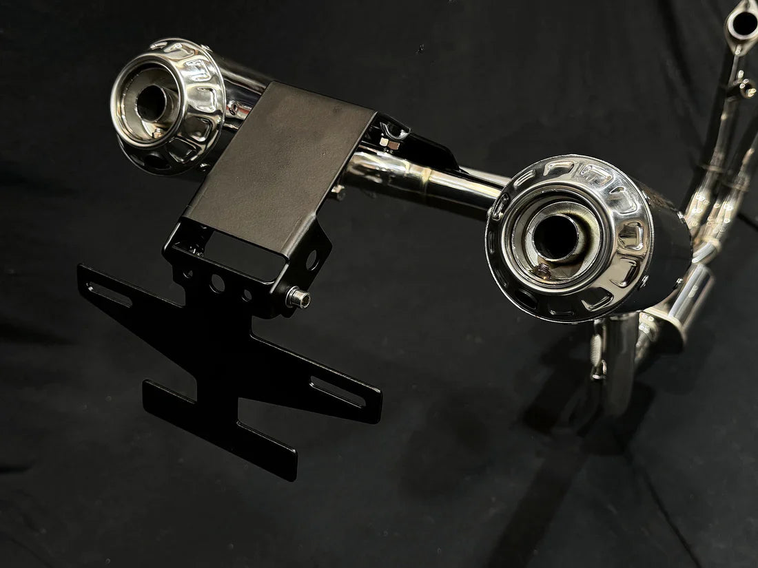 Vandemon CFMOTO single-sided swingarm 450SR-S 2023-2024 Stainless Steel / Titanium High Mount Exhaust System CFMOTO450SRSHMEXHC VA-8