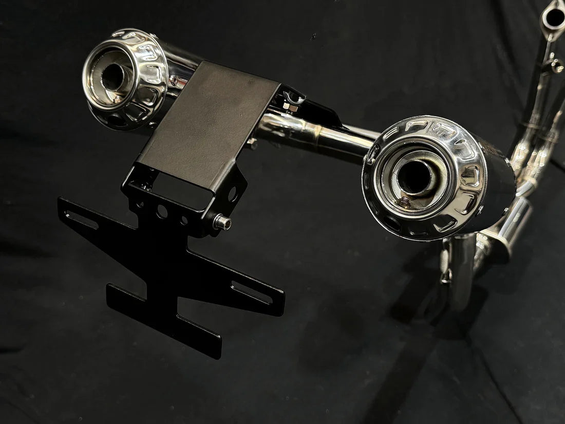 Vandemon CFMOTO single-sided swingarm 450SR-S 2023-2024 Stainless Steel / Titanium High Mount Exhaust System CFMOTO450SRSHMEXHC VA-8
