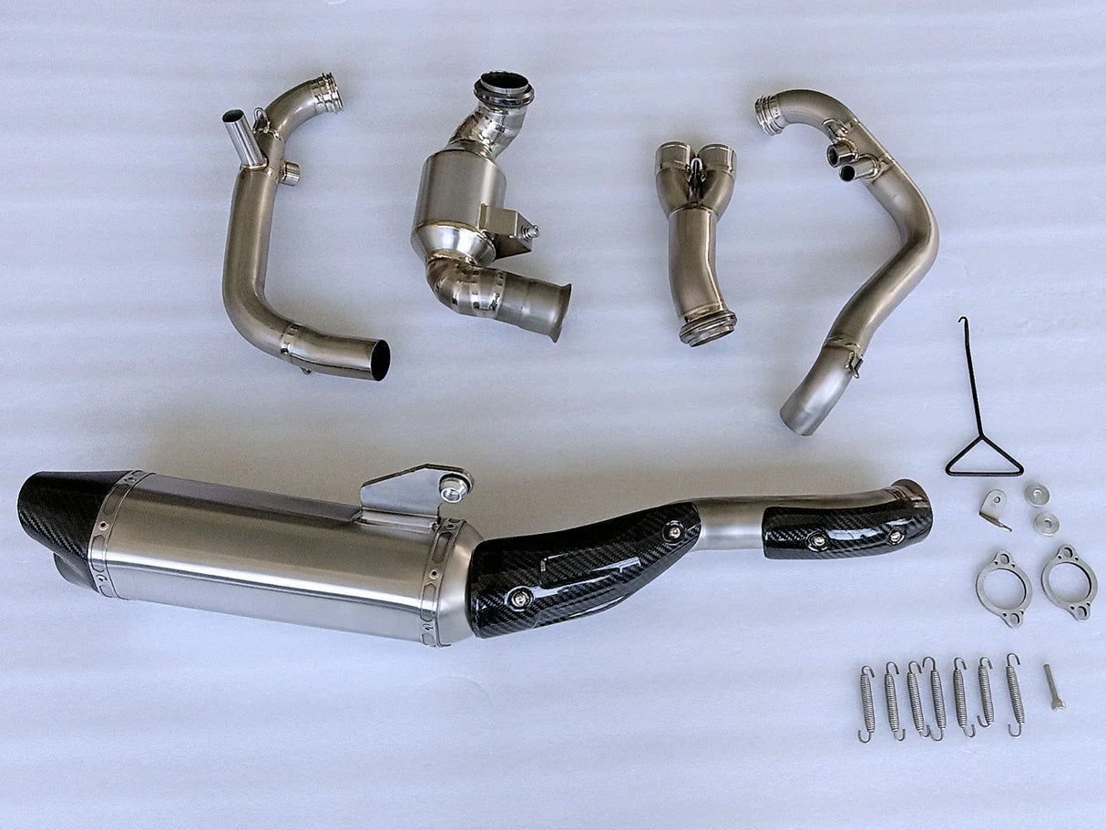 Vandemon CFMOTO 800MT Adventure Titanium Exhaust System CFMOTOMT8ADEXHBRA VA-108