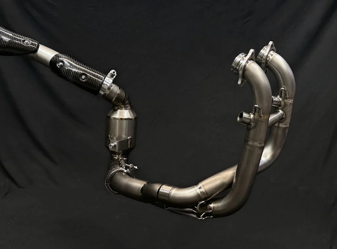 Vandemon CFMOTO 800MT Adventure Titanium Exhaust System CFMOTOMT8ADEXHBRA VA-108