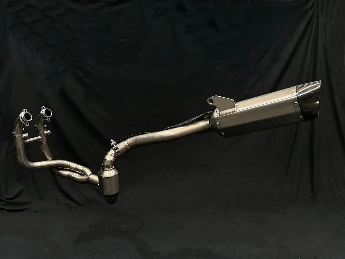 Vandemon CFMOTO 800MT Adventure Titanium Exhaust System CFMOTOMT8ADEXHBRA VA-108