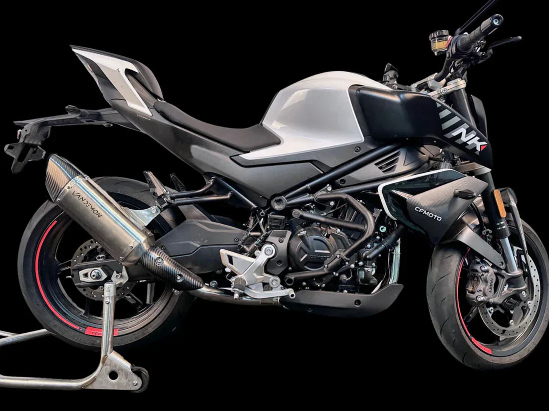 Vandemon CFMOTO 450NK Stainless Steel Side Mount Exhaust System CFMOTO450NKSSEXHSMA VA-101
