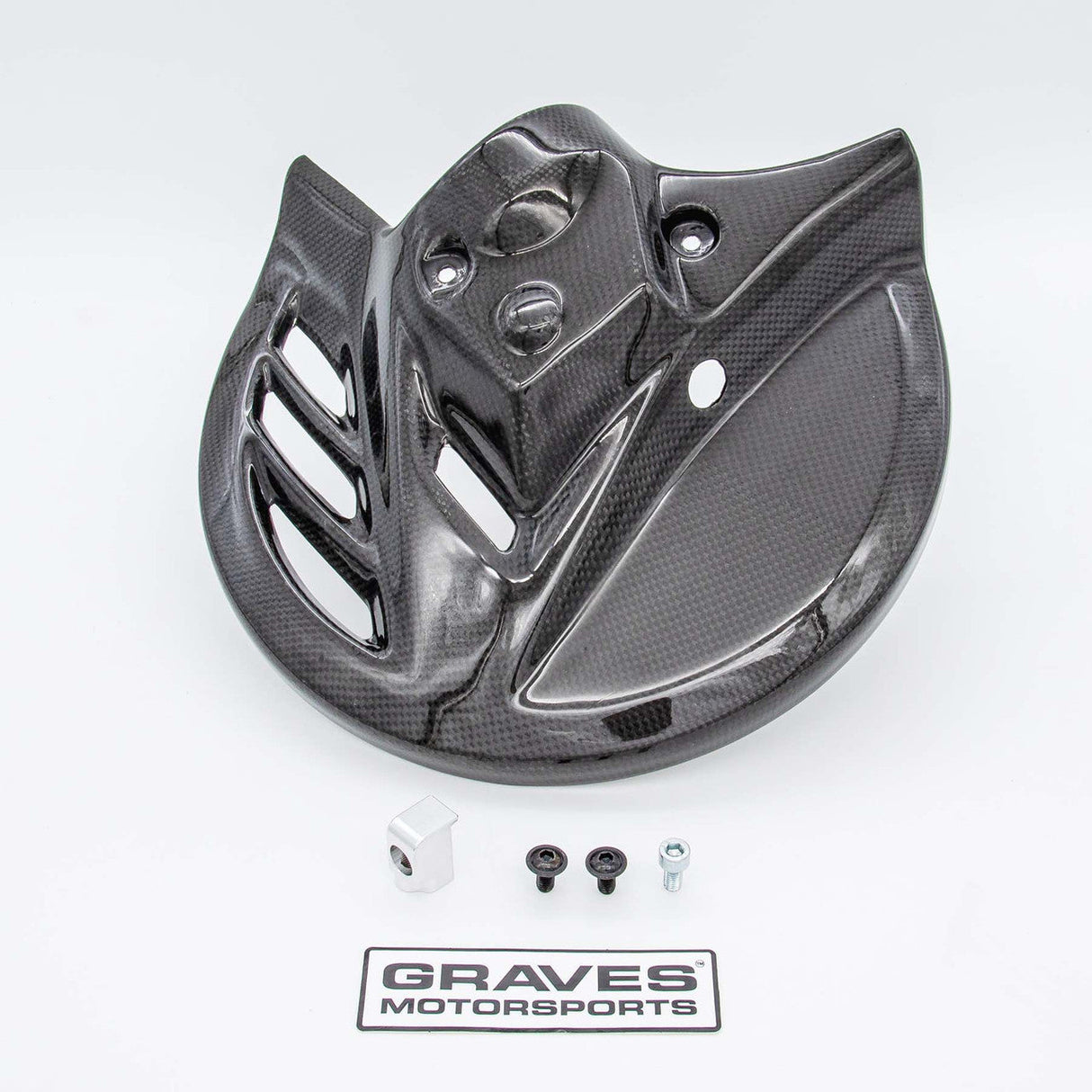 Graves motorsports crf450l / rl / x 19- 23 carbon + kevlar front brake disc guard DGH-19C4X-C