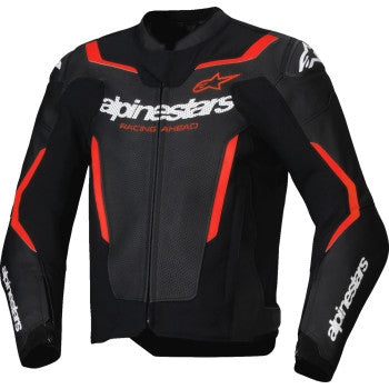 IN STOCK ALPINESTARS Jacket Lthr Gp Force Air Flo Blk/Rd Fl 48 3100326-1030-48