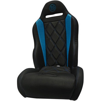 BS SAND Performance Seat - Big Diamond - Black/Titanium Blue - Polaris RZR '15-'21 PEBUTBBDR