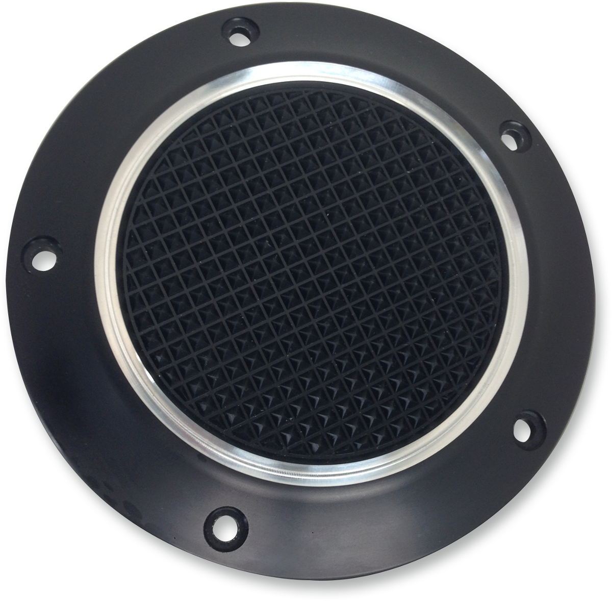 EDDIE TROTTA DESIGNS Timer Cover - Cross Cut - 5 Hole - Black TC-555B