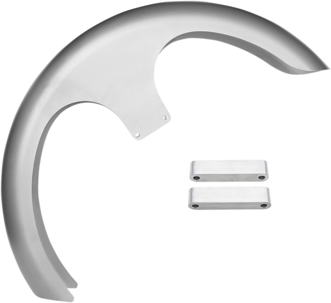 RUSS WERNIMONT DESIGNS Custom Dresser Front Fender for 21" Wheel - Steel - LS-2 Style - 5.5" W x 43" L RWD-50133