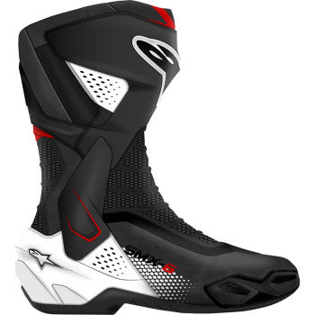 ALPINESTARS SMX-6 V3 Boots - Black/White/Red Graphic - US 12/EU 47 2223025-1406-47