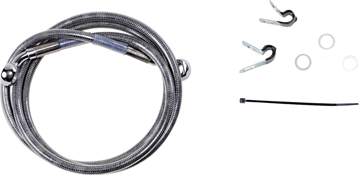 DRAG SPECIALTIES Línea de freno - Delantera - +10" - Acero inoxidable - XL 660310-10