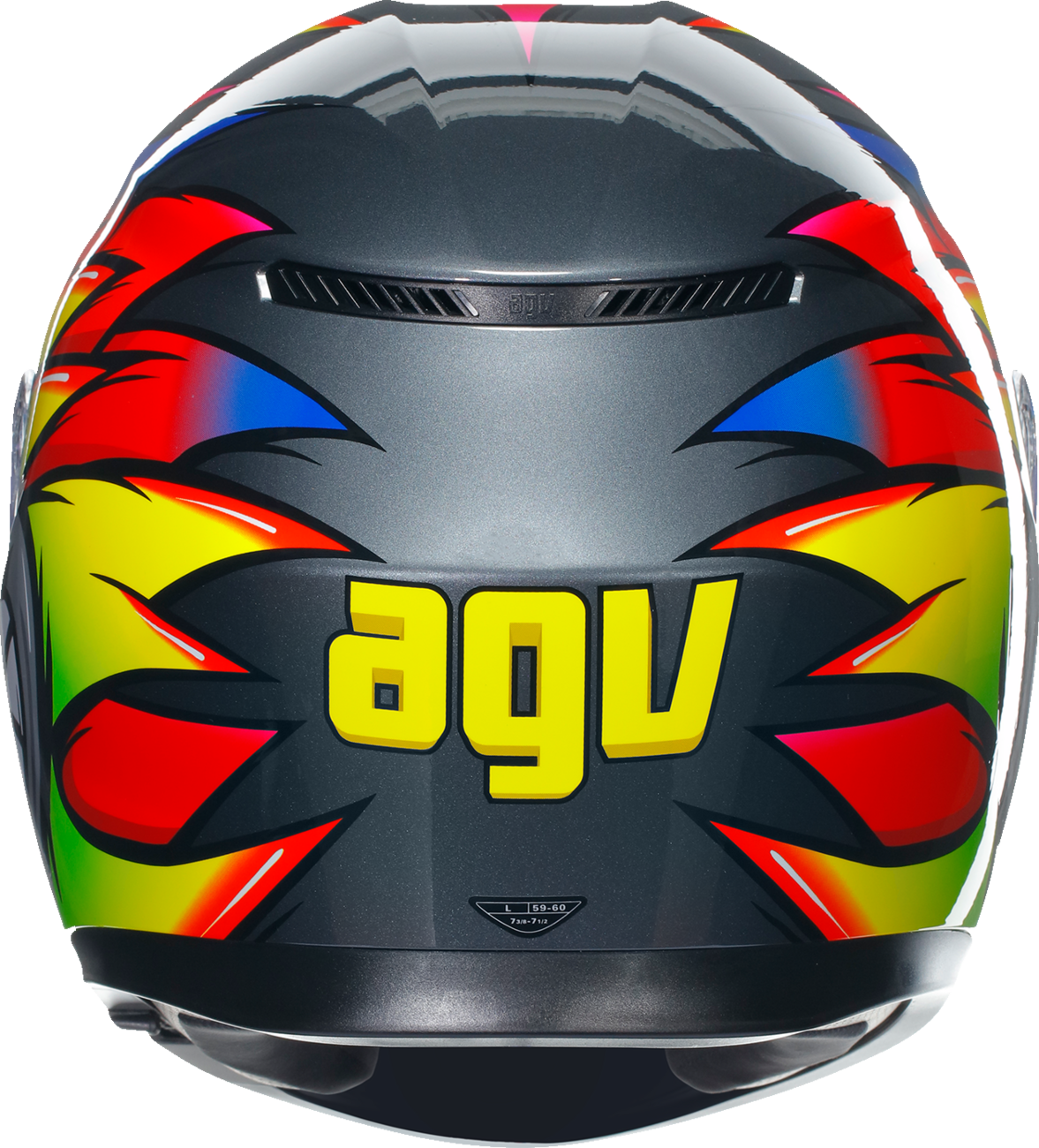 Casco AGV K3 - Birdy 2.0 - Gris/Amarillo/Rojo - Pequeño 2118381004012S