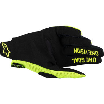 ALPINESTARS Radar Pro MX Gloves - Fluo Yellow - Small 3560325-55-S