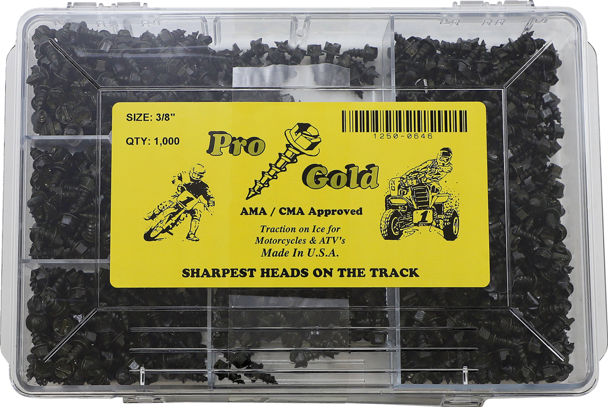 GOLD SCREWS Ice Screws - 3/8" - 1000 Pack 12500646