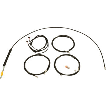 LA CHOPPERS Cable Kit - Stock Handlebars - Black Glide 2023-2024 LA-8059KT3-08B