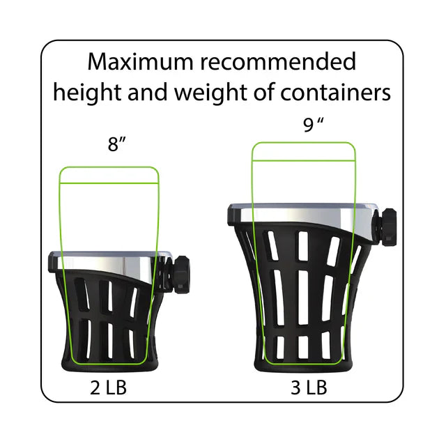 Goldstrike Black Drink Holder, Black Perch Mount, Metric 59619