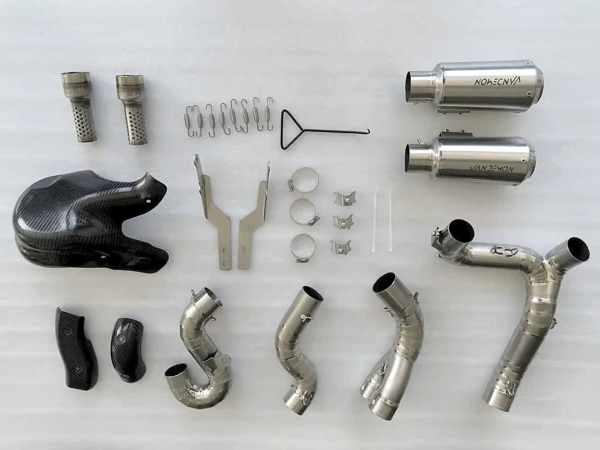 Vandemon Ducati Panigale & Streetfighter V4 Titanium High Mount 3/4 Slip-On 2018-21 DUCV4SFTIMUFHMA VA-120