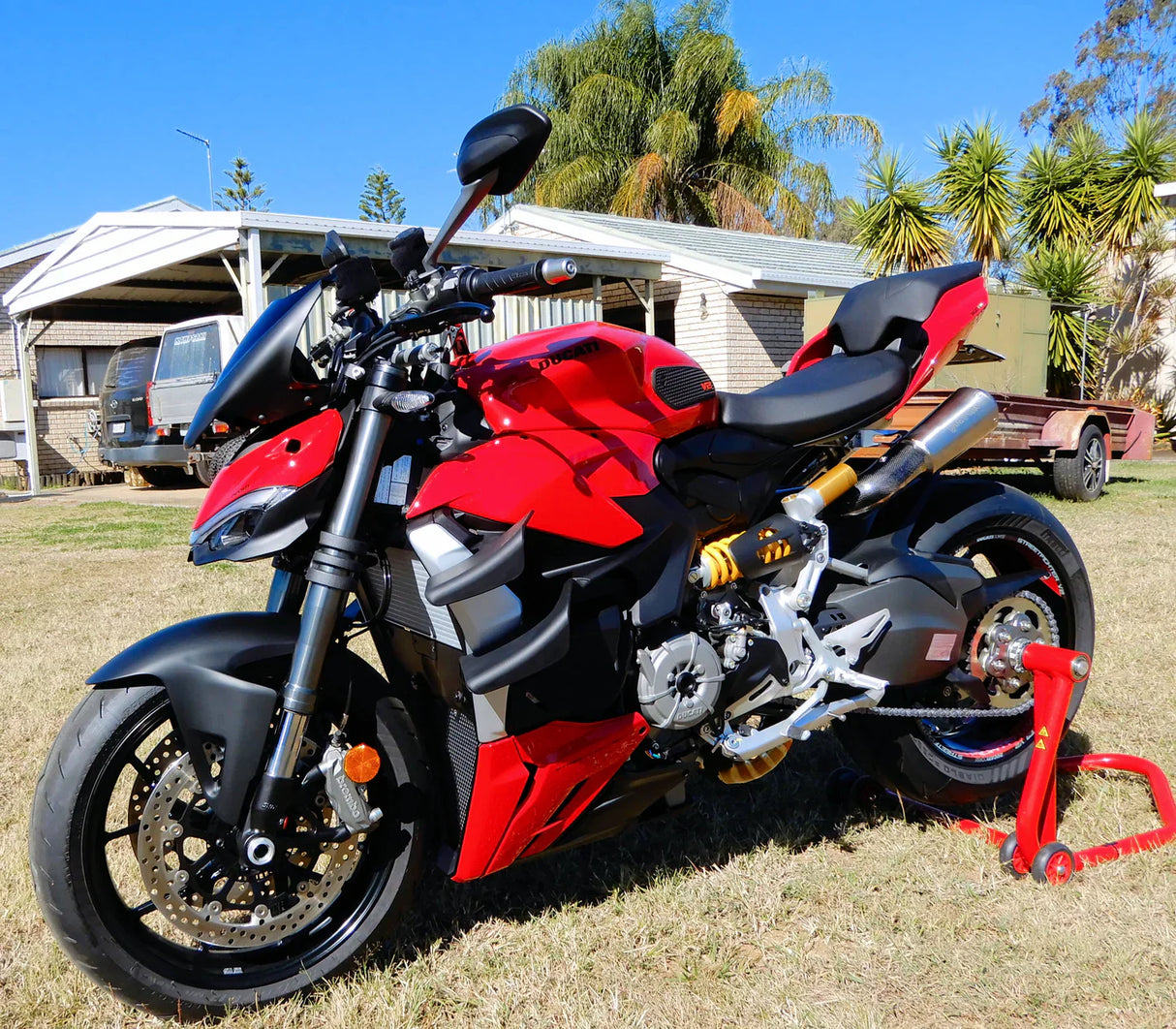 Vandemon Ducati Panigale/ Streetfighter V2 955 Full Titanium High Mount Exhaust System 2019-24 DUCV2TIEXHSMESA VA-125