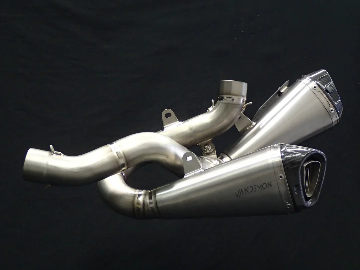 Vandemon Ducati Panigale & Streetfighter V4S/V4R Vandemon All Titanium Slip-On 2018-24 DUCV4SFTIMUFLMB VA-3