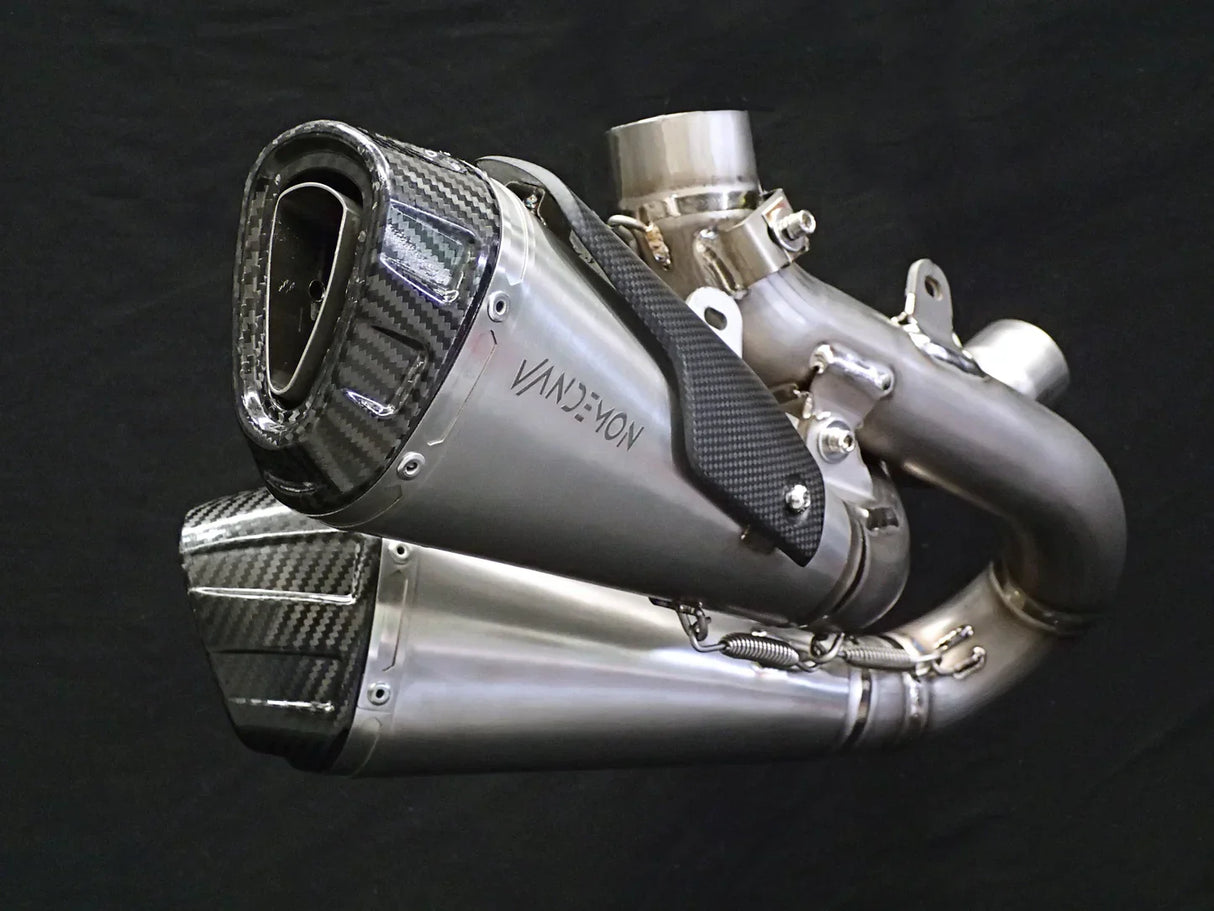 Vandemon Ducati Panigale & Streetfighter V4S/V4R Vandemon All Titanium Slip-On 2018-24 DUCV4SFTIMUFLMB VA-3