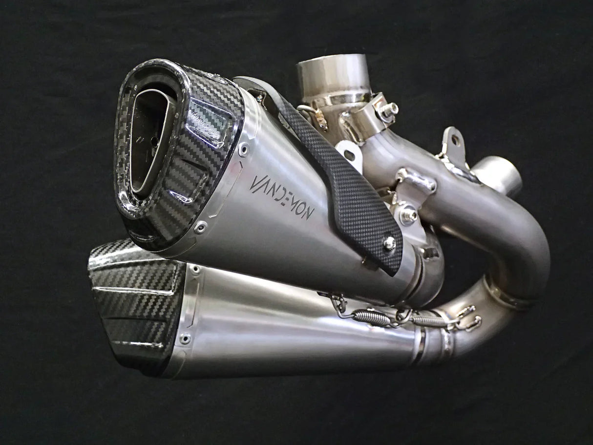 Vandemon Ducati Panigale & Streetfighter V4S/V4R Vandemon All Titanium Slip-On 2018-24 DUCV4SFTIMUFLMB VA-3