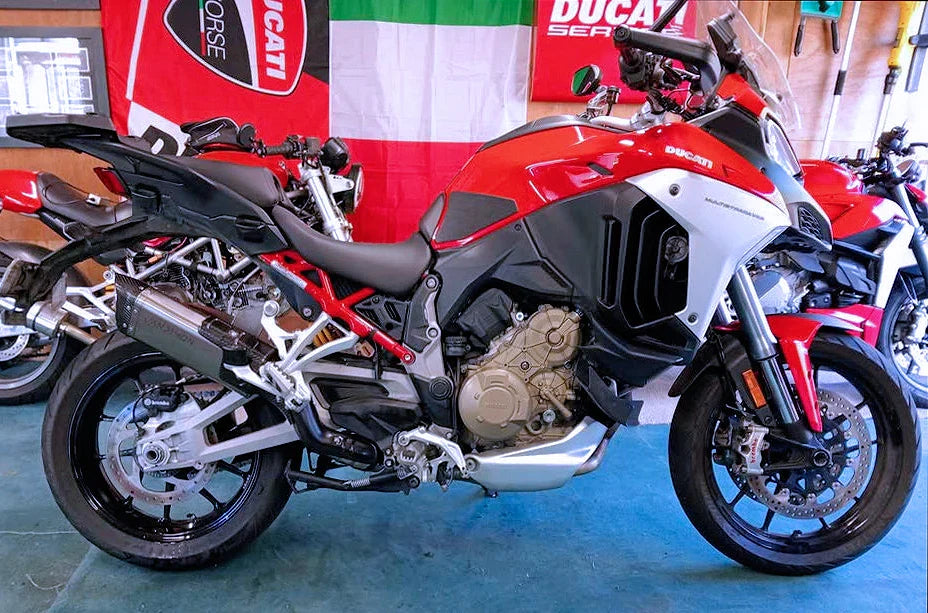 Vandemon Ducati Multistrada V4 Titanium Slip-On Muffler & Cat-Delete 2021-2025 DUCV4MTSTIMUFFC VA-33