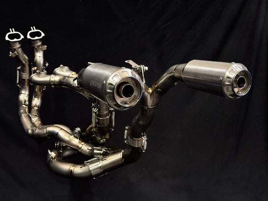 Vandemon Ducati Panigale V4,V4S,V4R & Streetfighter V4 2018-24 Titanium High Mount Exhaust System DUCV4PANHMEXHMESA VA-124