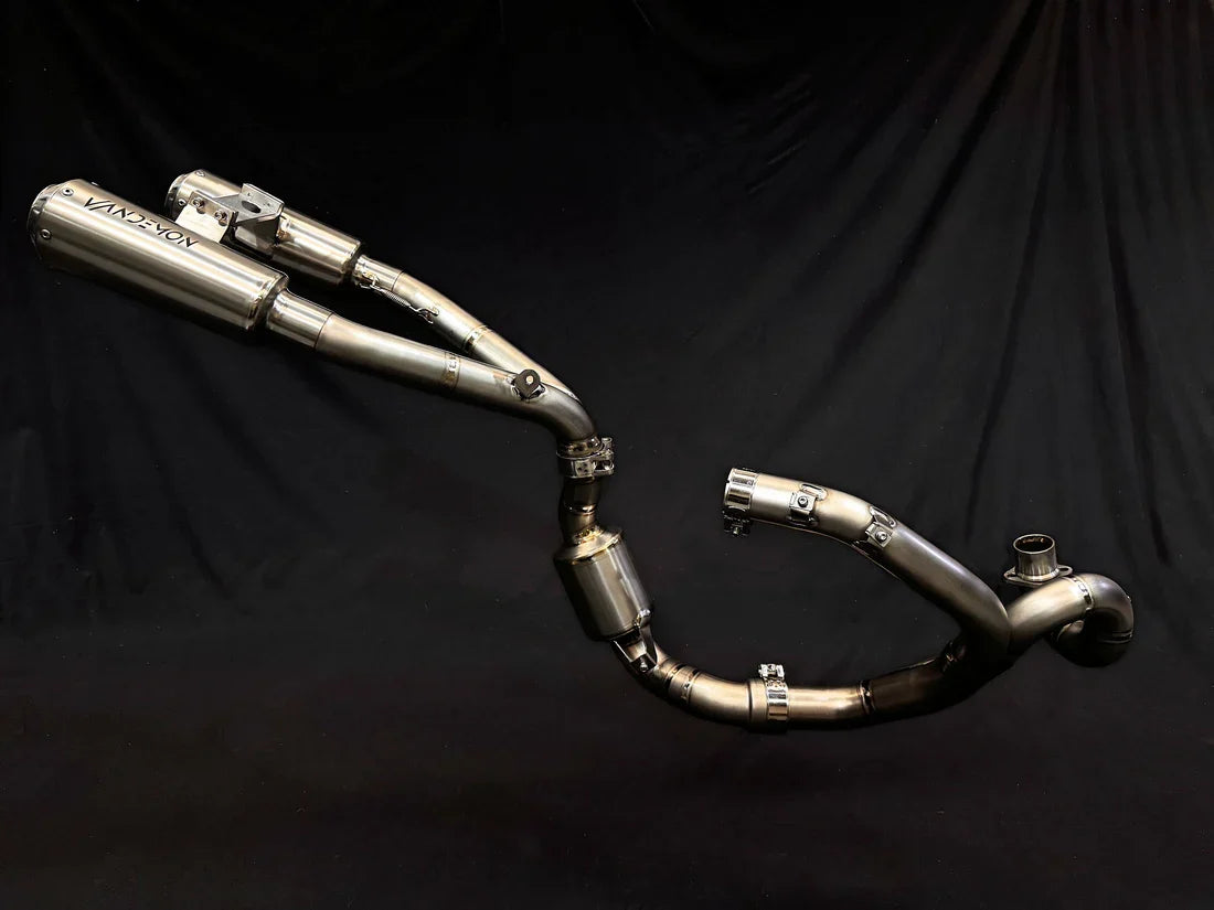 Vandemon Ducati Scrambler 1100 Pro 2021-24 Full Titanium Exhaust System DUC1100SCRTIEXBRA VA-127