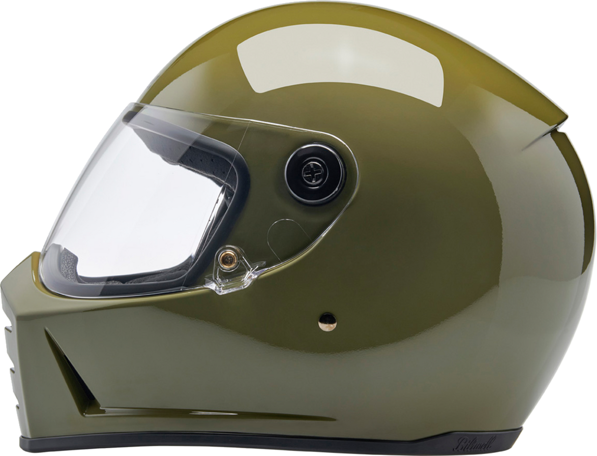 Casco BILTWELL Lane Splitter - Verde oliva brillante - Mediano 1004-154-503