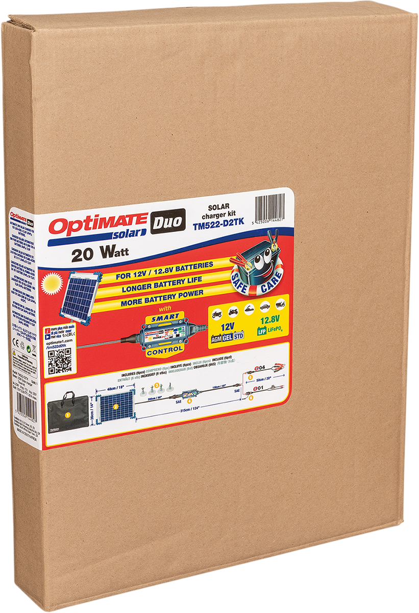 TECMATE Travel Charger - Solar TM522-D2TK