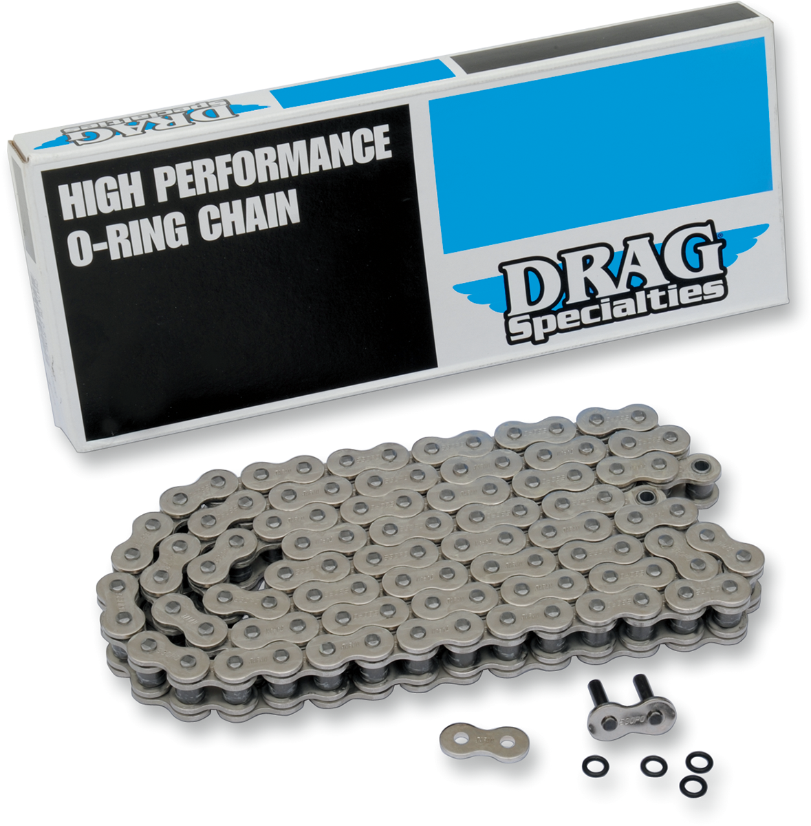 DRAG SPECIALTIES Serie 530 - Cadena con junta tórica - Cromo - 110 eslabones DS530POS110L