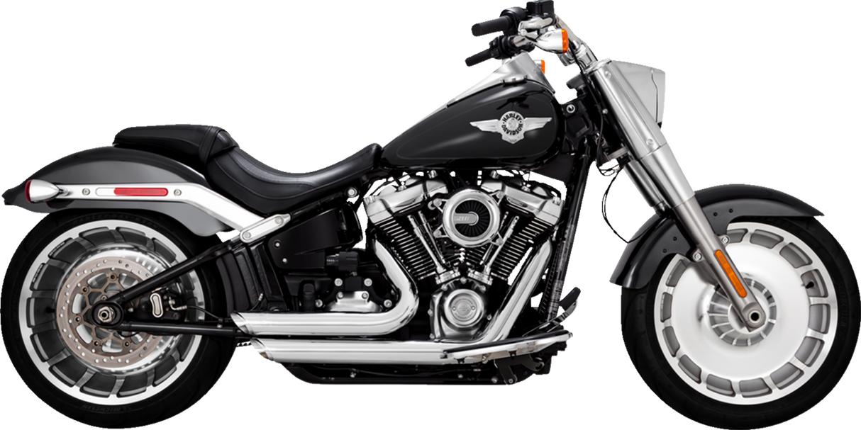 VANCE & HINES Shortshots Staggered Exhaust System - Chrome Softail 2018-2019/ 2023-2024 17335